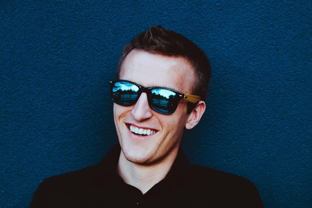 man, portrait, businessman, male, happy, adult, handsome, face, guy, looking, casual, attractive, blue happy, blue portrait, blue businessman, blue happiness